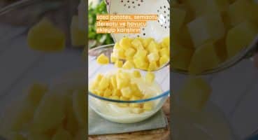 Patatesli Semizotu Salatası 😋😍 Nefis Yemek Tarifleri #shorts Yemek Tarifi
