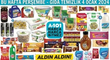 A101  BU HAFTA PERŞEMBE | 4 OCAK 2024 GIDA TEMİZLİK | A101 İNDİRİMLERİ | A101 KAMPANYA AKTÜEL