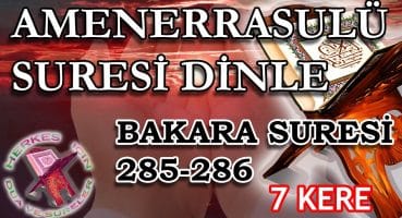 Amenerrasulü ezberleme 7 tekrar Bakara Suresinin son iki ayeti – Amenerrasulü okunuşu arapça Dua Ve Sureler