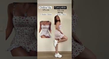 Kıyafetler online’da ve gerçekte nasıl duruyor ?❤️ #shorts #kombin #meyzileyoutubeshorts Modası