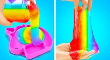 🌈Gökkuşağı DIY Slime Hileleri || Renkli DIY Ev El İşleri Nasıl Yapılır 🎨🏠