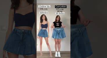 Kıyafetler online’da ve gerçekte nasıl duruyor ❤️ #shorts #kombin Modası