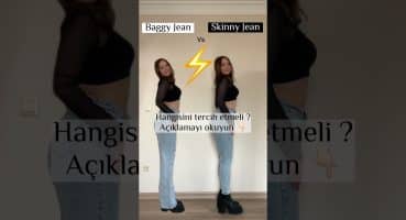 Skinny jean vs Baggy jean, sizce hangisi ?❤️ #shorts Modası