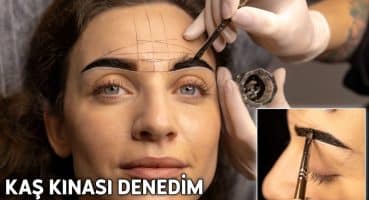 KAŞ KINASI DENEDİM! 🤭🤩 | HENNA İLE GEÇİCİ KAŞ BOYAMA Güzellik Önerileri