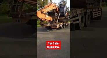 Truk Trailer Angkut Beko#shorts #truck #herichannel #beko #shortvideo #excavator #trailer #bus Fragman izle