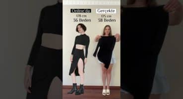 Kıyafetler online’da ve gerçekte nasıl duruyor ? ❤️ #shorts #shortsvideo Modası