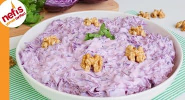 Yoğurtlu Mor Lahana Salatası | Nasıl Yapılır? Yemek Tarifi