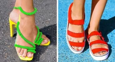 DIY Ayakkabı Dönüşümleri 👟👠 İnanılmaz Ayakkabı ve Ayak Hileleri