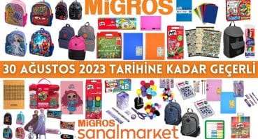 MİGROS KIRTASİYE ÜRÜNLERİ | 30 AĞUSTOS 2023’E KADAR | MİGROSKOP |Migros Aktüel İndirimleri