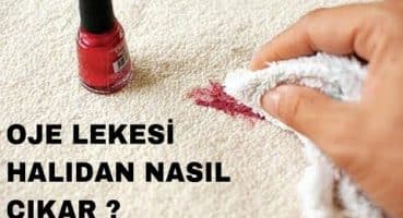 HALIDAKİ OJE LEKESİ EN KOLAY NASIL ÇIKAR. { Excellent idea for removing nail polish from carpet}