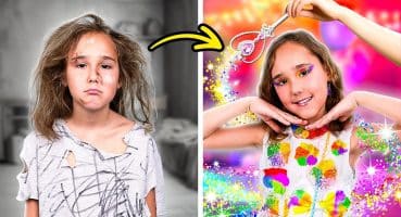 Kız Çocuğu İçin Sihirli Gökkuşağı Makyajı 😍 İnanılmaz Güzellik Hack’leri