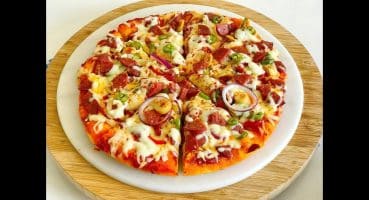 Tavada 5 Dakikada Pizza Nasıl Yapılır ( Muhteşem hamuruyla en pratik pizza)