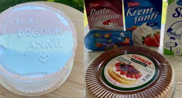 5 Adet BİM Malzemesinden BENTO PASTA Nasıl Yapılır 🤭Bento Cake |Yazılı Pasta |Kolay Pasta Yapımı
