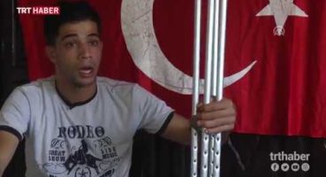 Elinde Türk bayrağı ile vurulan Filistinli o anları anlattı