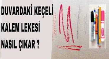 DUVARDAKİ  KALEM LEKESİ 5 DAKİKADA NASIL ÇIKAR- How to easily remove felt pen stain on the wall.