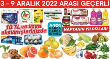 A101 HAFTANIN YILDIZLARI | A101 3 – 9 ARALIK 2022 ARASI GEÇERLİ | A101 AKTÜEL | A101 İndirimleri