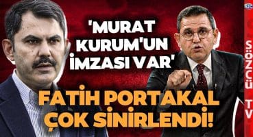 Erzincan’da Siyanür Tehlikesi! ‘Murat Kurum’un İmzası Var’ Fatih Portakal Çileden Çıktı!