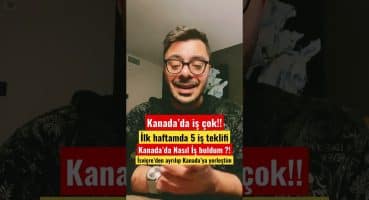 Kanada’ya yerleştim 🇨🇦 Kanada’da iş bulmak kolay | Kanada’da çalışma izni nasıl alınır? 🇨🇦