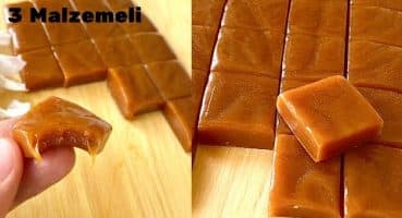 Evde Karamelli Şeker Nasıl Yapılır? Sadece 3 Malzeme ile Harika Lezzet🤭How to Make Caramel Toffee