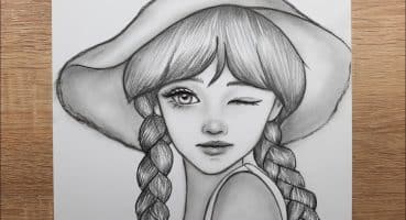 Kolay karakalem kız portre çizimi adım adım nasıl yapılır Güzel bir kız yüzü nasıl çizilir