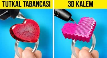 TUTKAL TABANCASI VE 3D KALEM! | RENGÂRENK PROJELER DERLEMESİ VE KENDİN YAP FİKİRLERİ