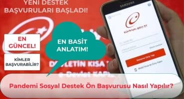 E Devletten 1100 TL Yardım Başvurusu Nasıl Yapılır? Yeni Pandemi Sosyal Destek Başvurusu?