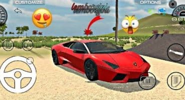 Driving Lamborghini creaminess colour car | ramp jump and hitting wall & truckgadi wala game for kid Fragman izle