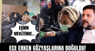 Ece Erken vurulan eşi Şafak Mahmutyazıcıoğlu’nun mevlidinde gözyaşlarına boğuldu! Magazin Haberi