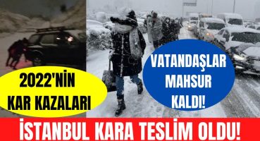 İstanbul kara teslim! Yollar kapandı, araçlar mahsur kaldı… Vatandaşlar o anları böyle görüntüledi Magazin Haberi