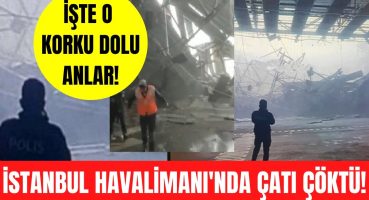 THY’nin İstanbul Havalimanı’ndaki kargo tesisinin çatısı kar nedeniyle çöktü! Korku dolu anlar! Magazin Haberi