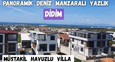 Didim’de Satılık Müstakil Villa, Havuzlu, Deniz Manzaralı Villa, Egede Satılık Ev, #didim #ev #villa Satılık Arsa