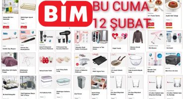 BİM BU CUMA 12 ŞUBAT 2021 AKTÜEL ÜRÜNLERİ İNDİRİMLERİ