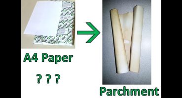 A4 kağıdından parşomen kağıdı nasıl yapılır? – How to make parchment paper from A4 paper
