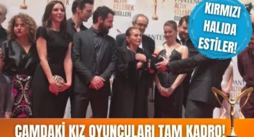 Camdaki Kız ekibi tam kadro Altın Kelebek’te! | Burcu Biricik geceye damga vurdu! Magazin Haberi