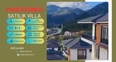 Fethiye Yeşilüzümlü’de Satılık 6+1 Villa Satılık Arsa
