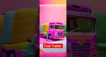 Truk Trailer Angkut Alat Berat#shorts #herichannel#truk #animasimobiltruk #truck#beko #bus #viral Fragman izle