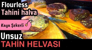 Unsuz Tahin Helvası Nasıl Yapılır / Flourless tahini halva recipe