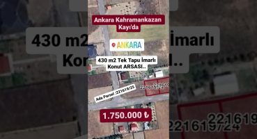 Ankara Kayı’da İmarlı Satılık Arsa.. #arsa #emlak #satılık #ankaravlog #gayrimenkul # Satılık Arsa