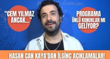 Ünlü komedyen Hasan Can Kaya’dan çok özel röportaj.Soruları yine Ti ye aldı. Cem Yılmaz için ne dedi Magazin Haberi