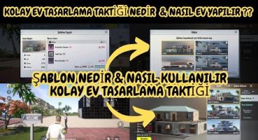 GÜZEL EV TASARLAMA TAKTİĞİ | EV ŞABLONU NASIL KULLANILIR & EV ŞABLONU NASIL AÇILIR | PUBG MOBİLE Fragman İzle