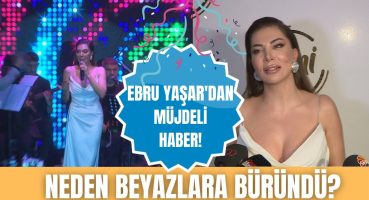 Beyazlara bürünen Ebru Yaşar müjdeli haberi verdi! Magazin Haberi