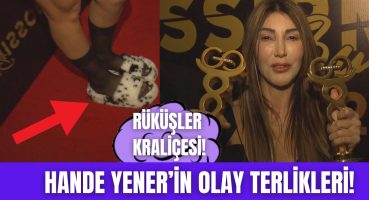 Hande Yener Yılın En İyi Kadın Pop Sanatçısı Ödülünü aldı! Tüylü terlikleriyle geceye damga vurdu Magazin Haberi