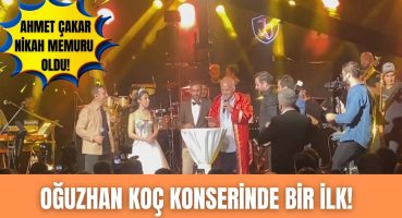 Konser sahnesinde Oğuzhan Koç ve Ertem Şener şahit, Ahmet Çakar nikah memuru oldu Magazin Haberi