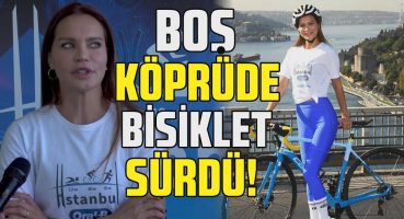 Ünlü pilates eğitmeni Ebru Şallı Boğaziçi Köprüsü’nü bisiklet ile geçti! Magazin Haberi
