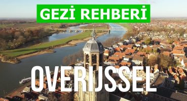 Overijssel, Hollanda | Zwolle Şehri, Enschede, Almelo, Deventer | Drone 4k videosu | Overijssel İli