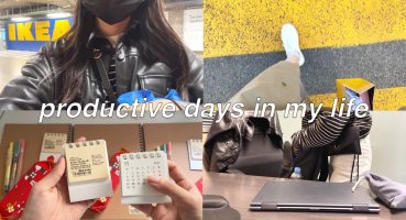 (giveaway) Productive days 🪴 buying Muji gifts, Ikea haul, bit of study and work | living alone vlog