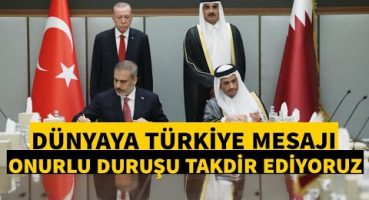 Katar’dan Türkiye açıklaması Onurlu duruşu takdir ediyoruz