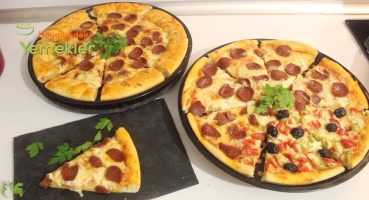 Muhteşem Hamuruyla Sucuklu Pizza Nasıl Yapılır /Kenarı Dolgulu Pizza Tarifi /Hayalimdeki Yemekler