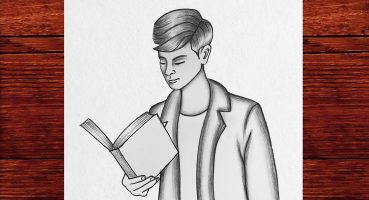 Okuyan Erkek Çizimi Nasıl Yapılır – Kitap Okuyan Erkek Resmi Çizimi – Karakalem Erkek Çizimleri 2024