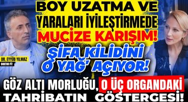 2.BÖLÜM Boy Uzatma ve Yaraları İyileştirmede Mucize! Göz Altı Morluğu O Üç Organdaki Hasarın İşareti